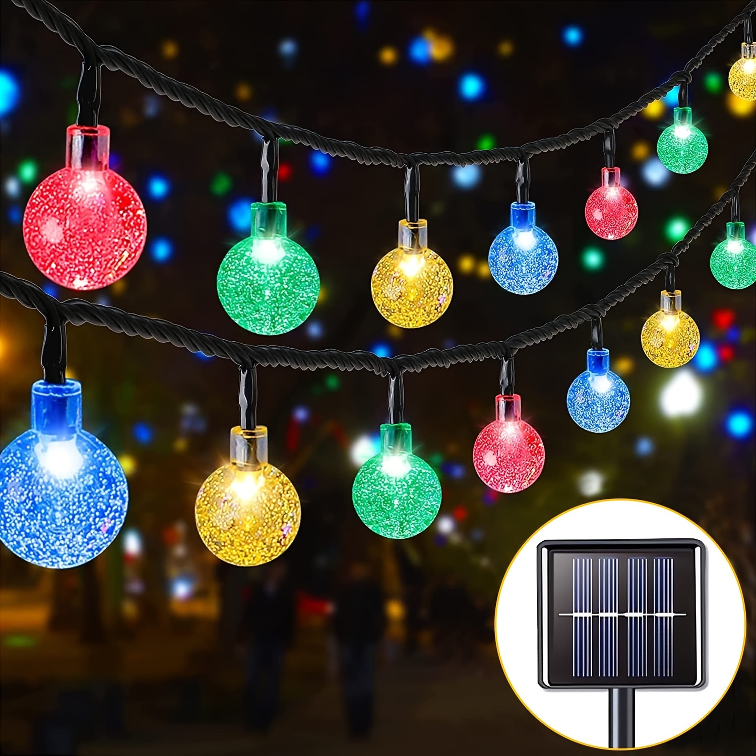 10led/20led/40led Christmas Lights Star Bubble Ball Lamp - Temu