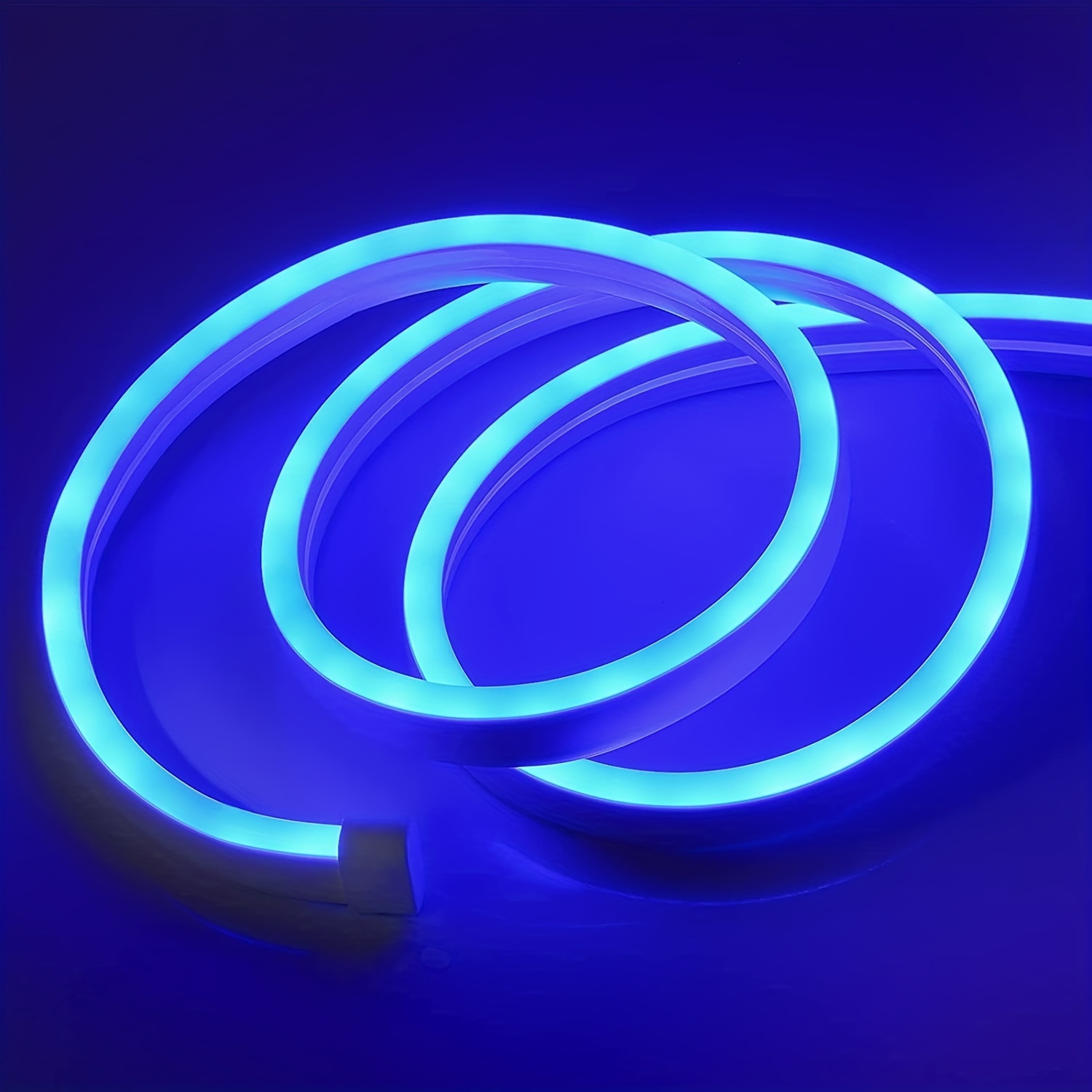Shine Decor - Tira de luces LED RGB de neón de 12 V regulables, tira de luz  de neón de silicona de 16.4 pies con control remoto, luces de neón LED