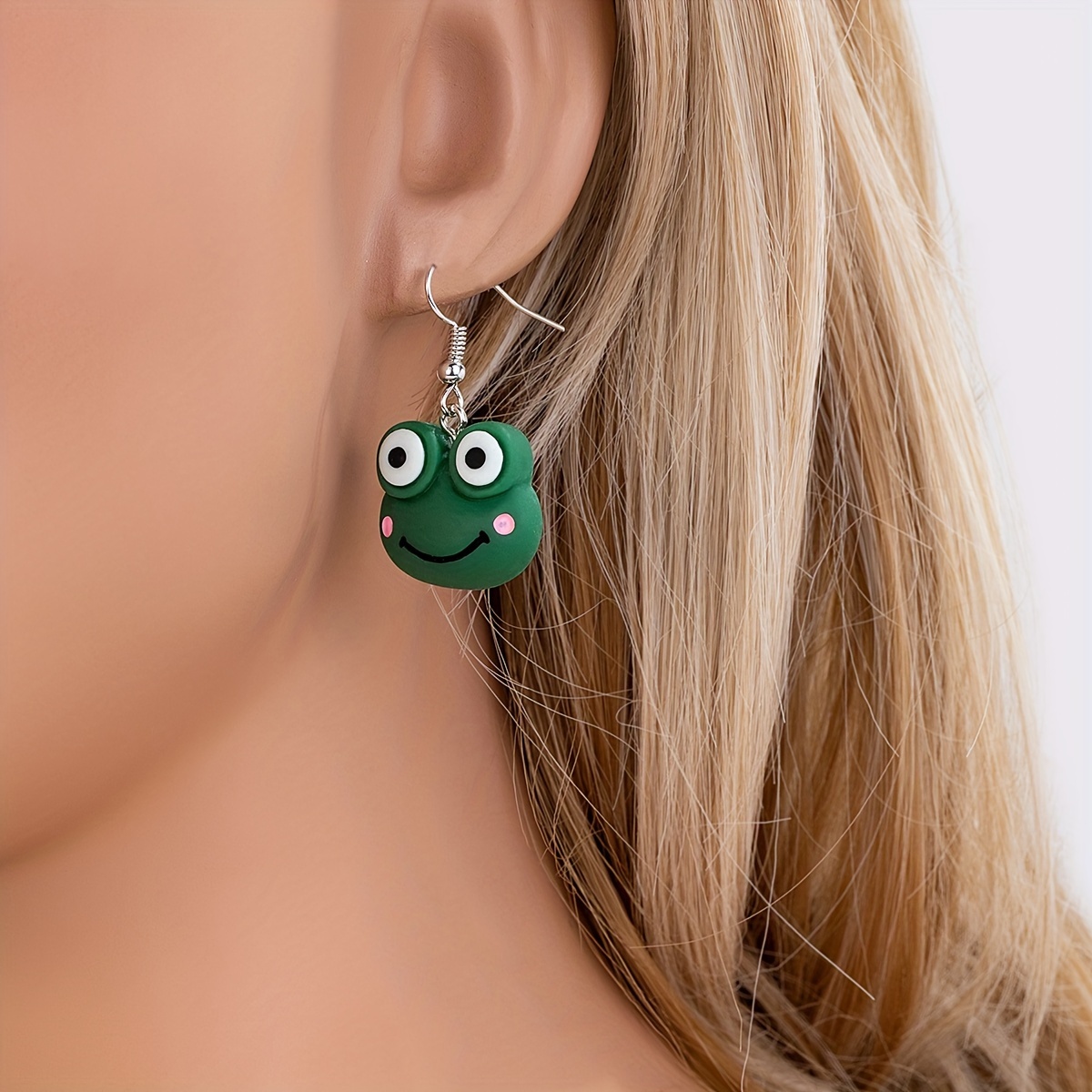 Earring Frog - Temu