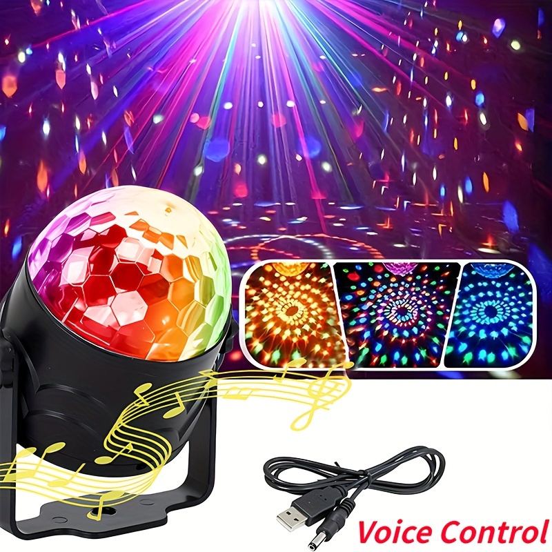 Usb Bunte Led Bühne Licht Auto Dj Disco Ball Lampe Sound Control Mini  Projektor Starry Sky Partei Portable Lichter Neue jahr