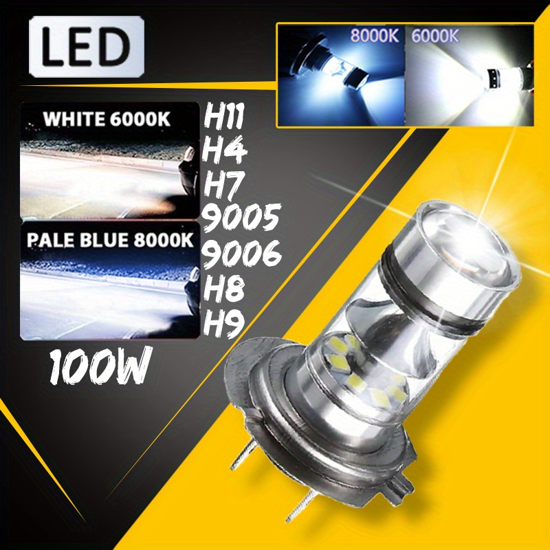 Ampoule halogène antibrouillard H7 Super blanche 6000K 55W 3000K, 2 pièces,  lampe frontale de voiture, Source de lumière pour le Parking 4300K