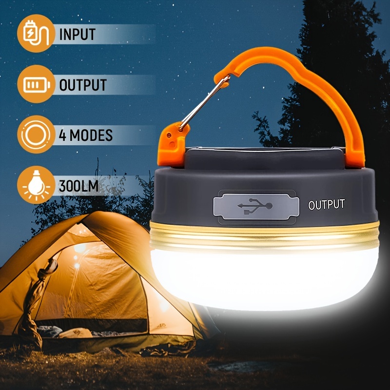 Lámpara de Camping Al Aire Libre 2 en 1, Linterna de Luz de Camping LED  Solar Recargable Portátil Súper Brillante para Exteriores Linternas de Mano  con Cargador USB, Luces de Emergencia de