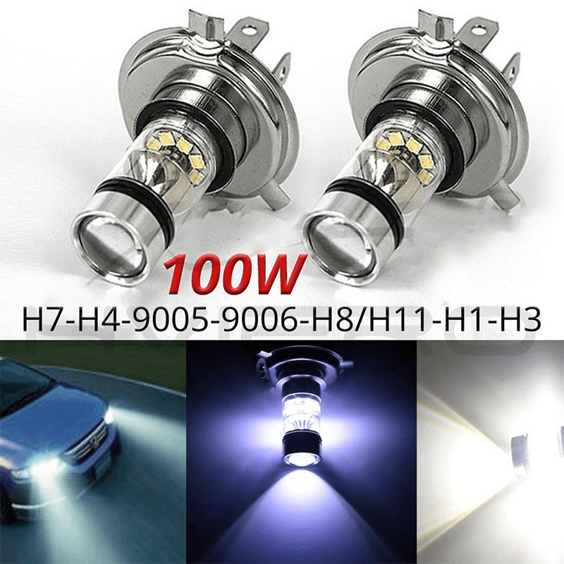 High Quality T3 Auto Car 100W 20000lm LED Lamp Bulb Kit H4 LED Chip H11 880 Auto  Tur Bo LED Headlight - China 20000lm LED, 100W LED Headlight H4
