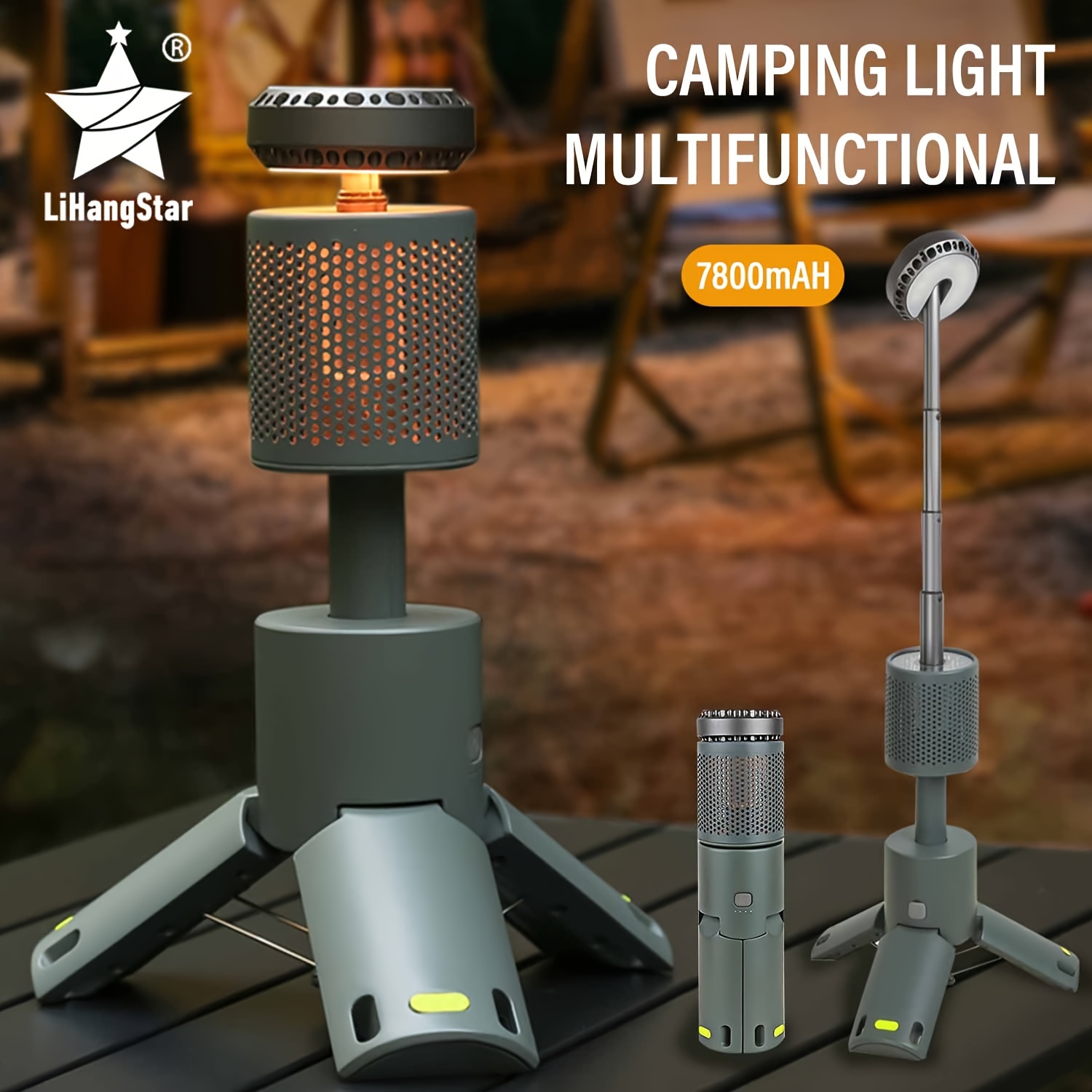 Lampara Solar Para Campismo Camping Recargable Usb funcion PowerBank