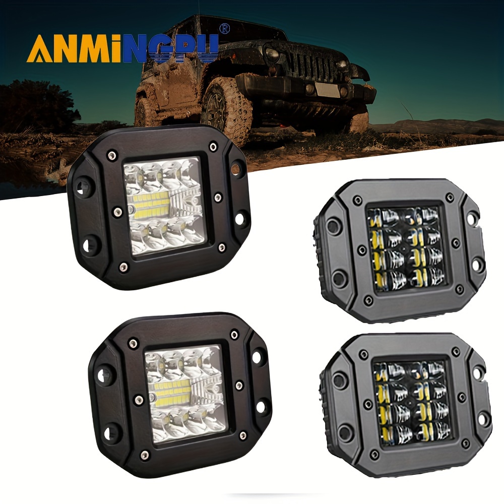 Comprar 1 unidad de luces LED de trabajo para correr, barra todoterreno  4X4, foco de 12V para Jeep, camión, coche, motocicleta, Tractor, SUV, ATV,  faros LED
