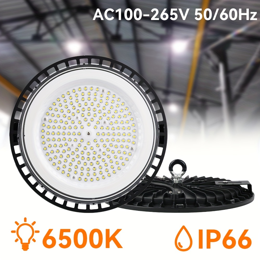 1pc LED Industrial Mining Light DOB Round Waterproof Flying Saucer Light  Canopy Warehouse Workshop Factory Lighting UFO Outdoor Lighting