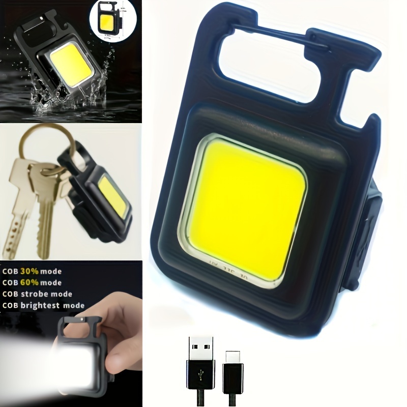 Mini LED Licht Lampe USB Taschenlampe Tasche Schlüsselanhänger  wiederaufladbare