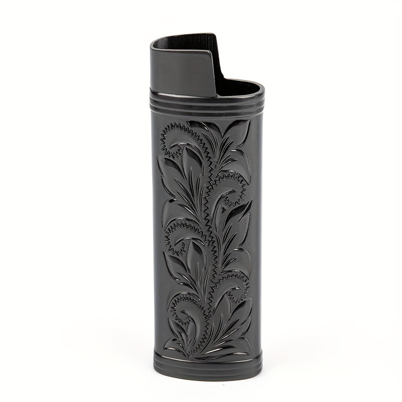 Pitted Tortet Metal Lighter Case Compatible With Bic J6 Full Size Lighter  Case - Stylish And Durable Lighter Case - Temu