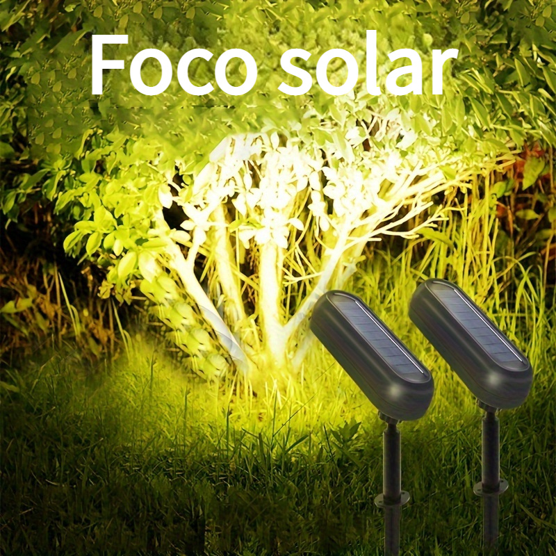 1 Set 9 Luces Solares Jardín Foco Impermeable Exteriores Luz - Temu