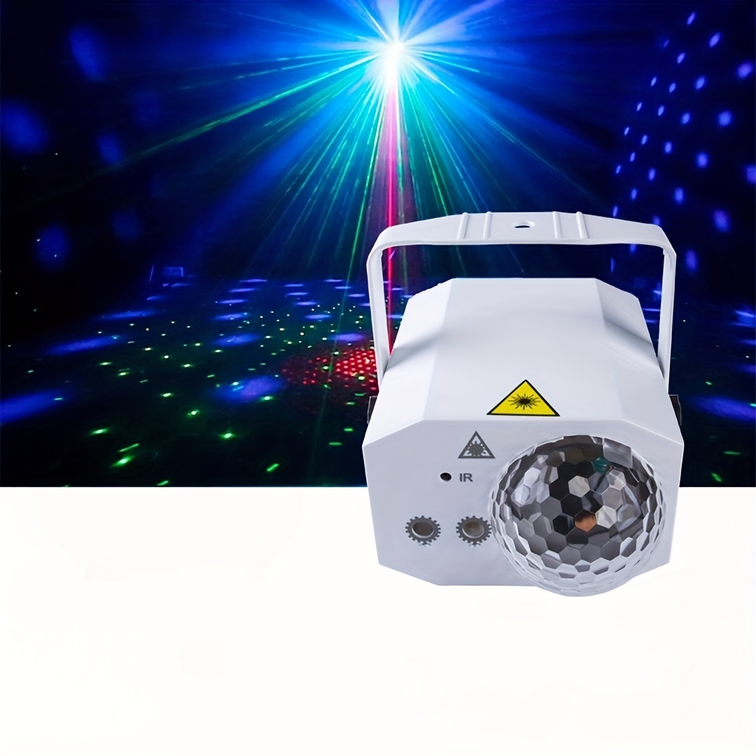 Ensemble de Mini-Projecteurs Sol Party - Machine à Brouillard, Stroboscope  et Boule de Cristal