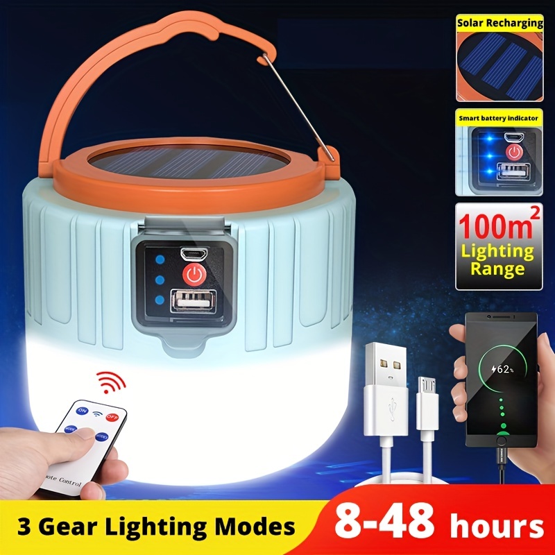 Multifunctional 5M Solar Camping String Lights, Solar Outdoor Emergency  Night Light with APP, Storage Fairy Light Strip