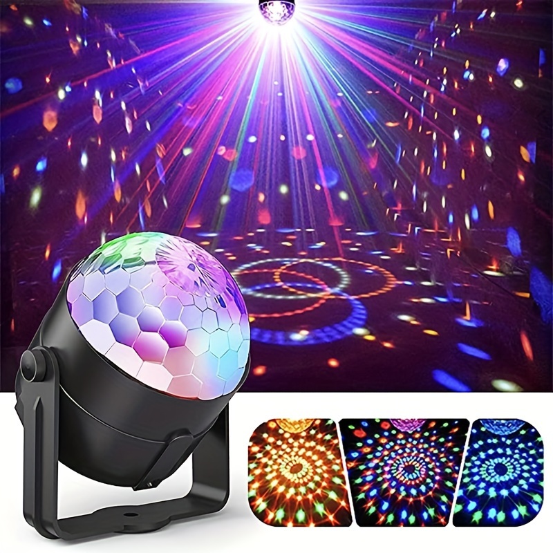 Luces DJ De Discoteca RGB Bombilla LED E27 Luz Foco Bola Disco Ball Para  Fiesta 