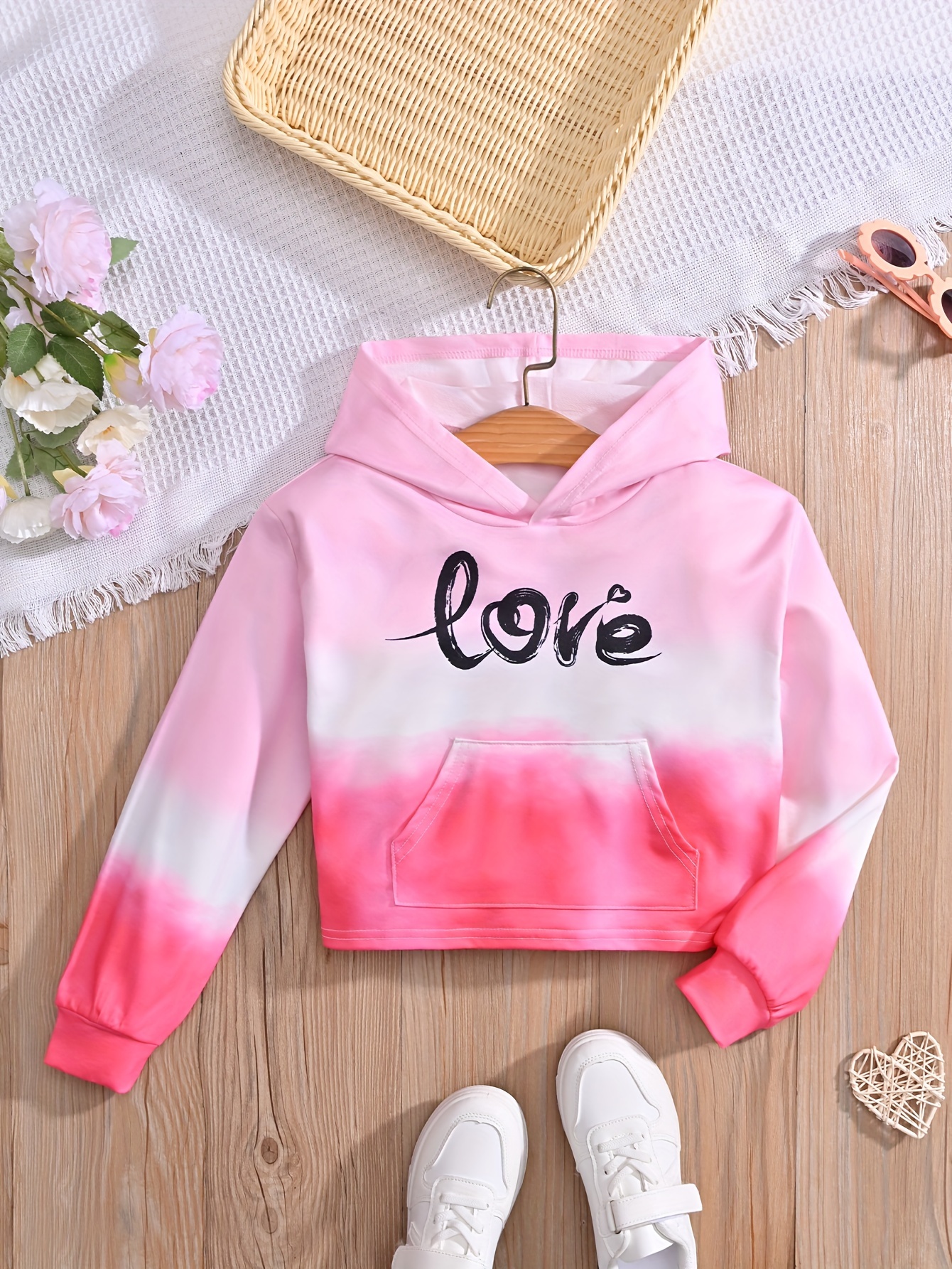 Girls Cropped Hoodie