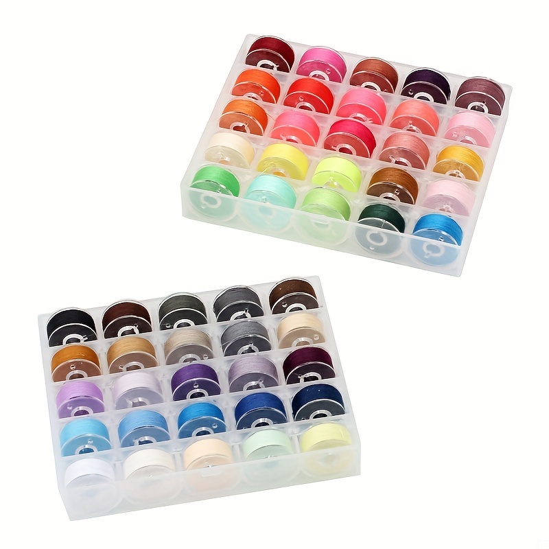 Multicolor Sewing Machine Bobbins Reusable Plastic Bobbins Spools With  Thread For Embroidery Sewing Accessories - Temu Australia