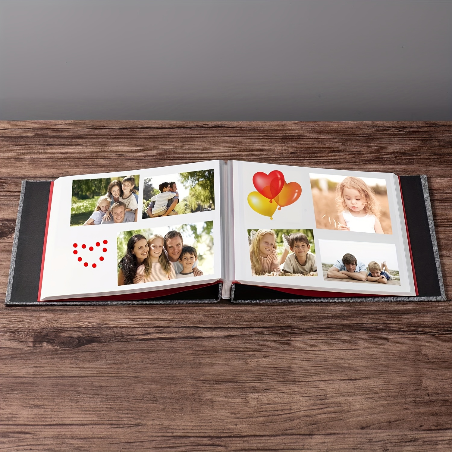 Photo Album Self Adhesive Pages, Leather Cover Albums with 60 Sticky Pages,  Scrapbook Albums for Christmas, Wedding, Birthday Baby Gifts Hold 3X5