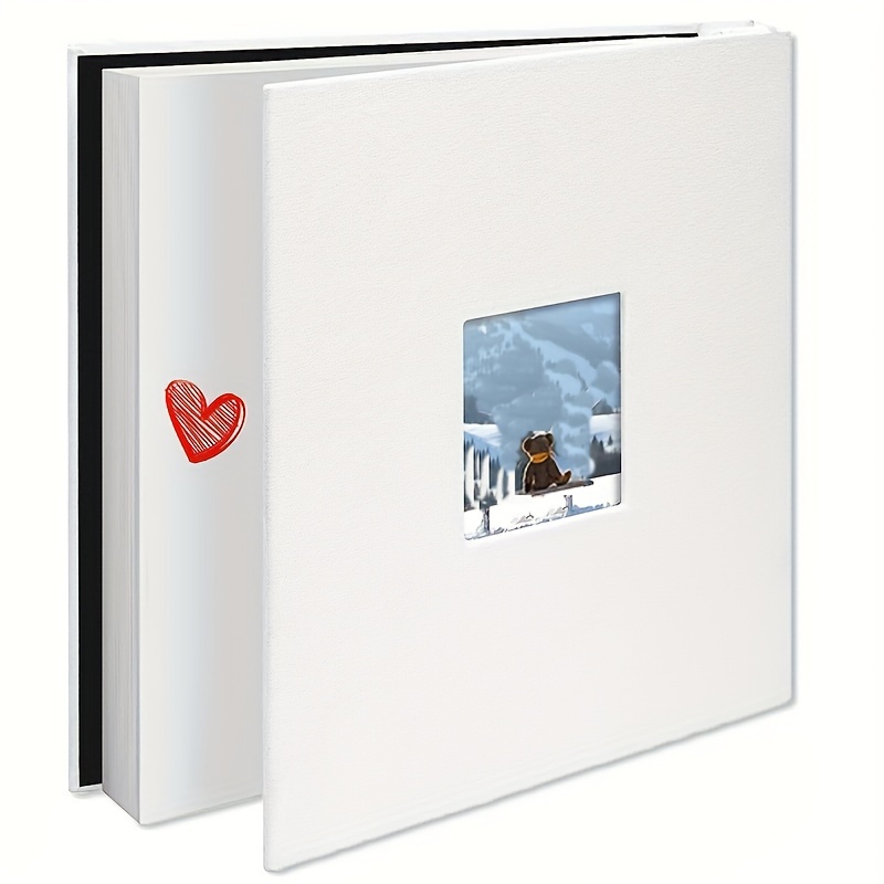 DIY Photo Album Book Simple Linen Self-adhesive Photo Album Retro Family  Large Capacity Handmade Creative Gifts