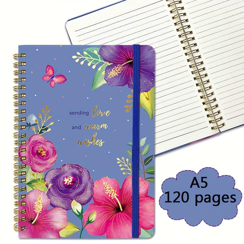 Hummingbird Journal, Hardcover Diary, Spiral Notebook, Original