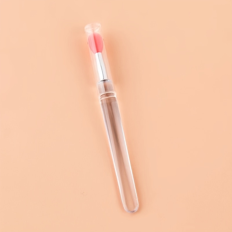 Silicone Lip Brush With Lid Easy And Efficient Lipstick - Temu