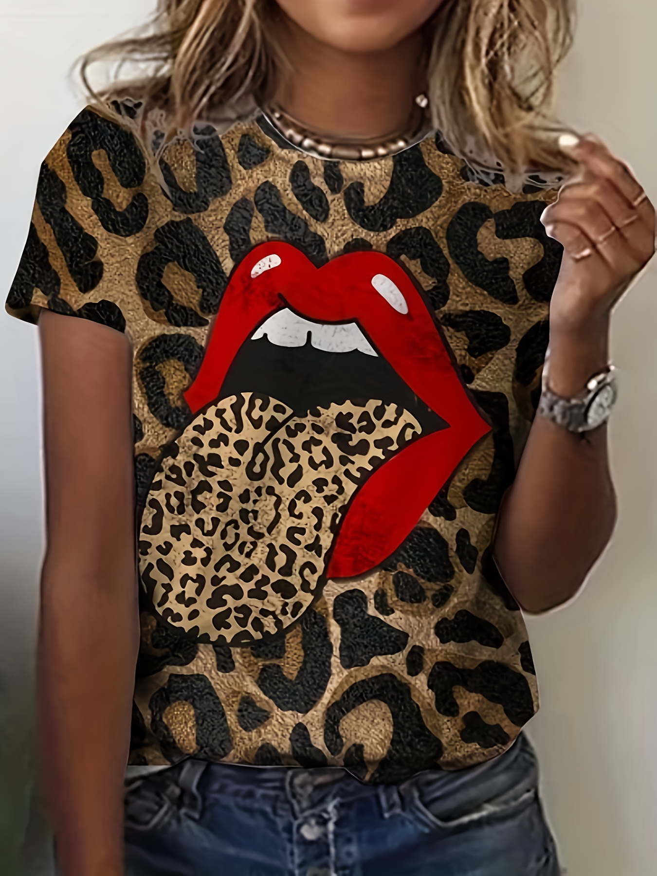 Cheetah Print Shirt - Temu Canada