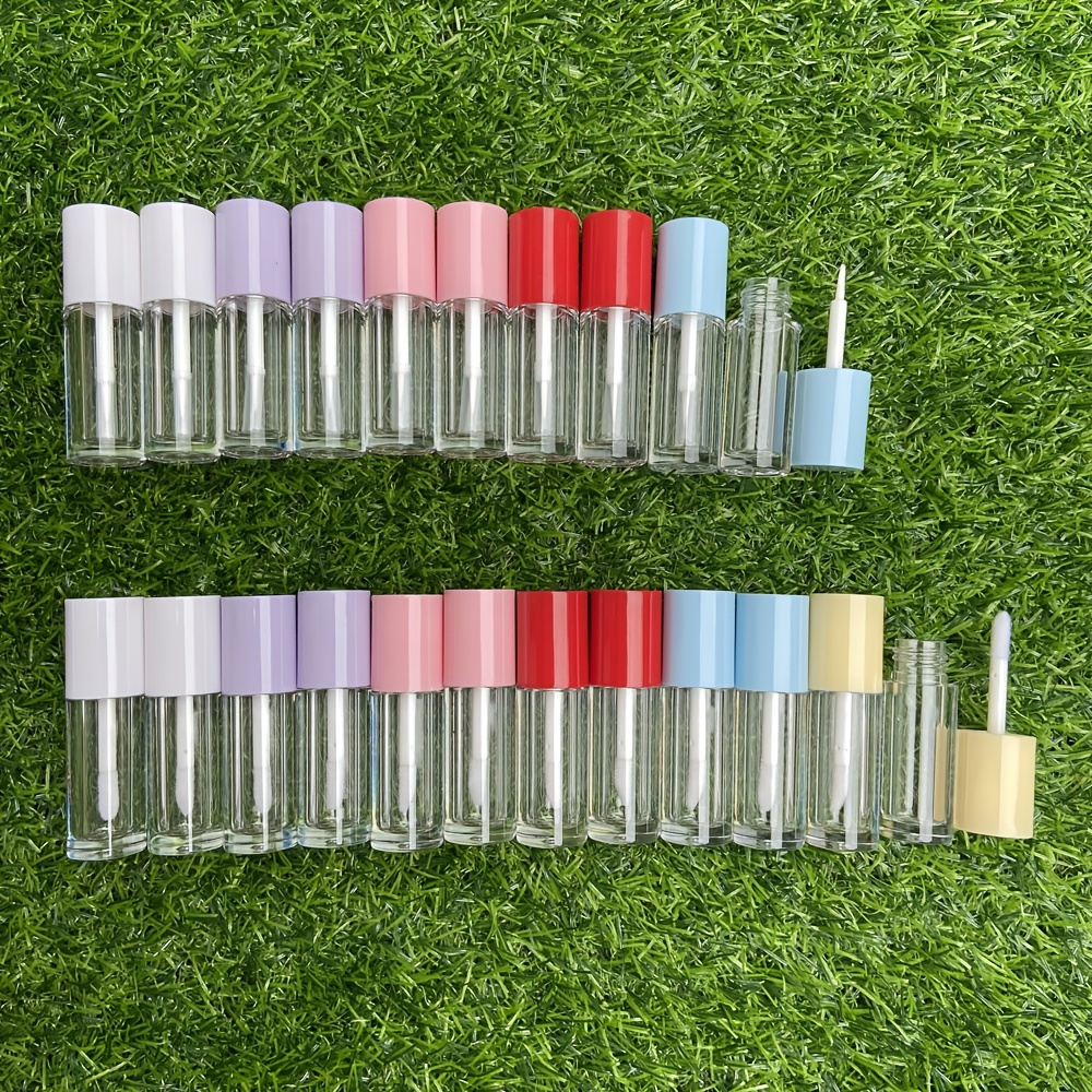 5pcs Mushroom Lip Gloss Tubes Lipstick Lip Gloss Tubes With Wand Lip Gloss  Supplies 