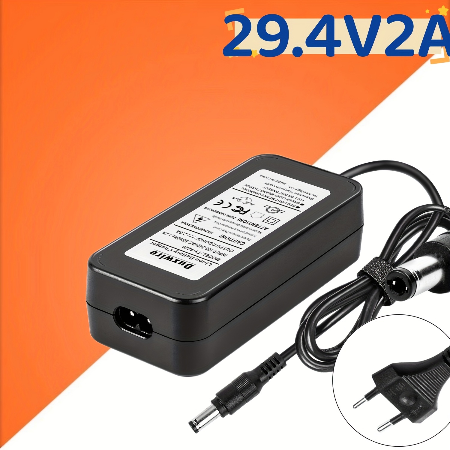Chargeur électrique pour trottinette ES4 de NineBot - 36V - 2A - 10S