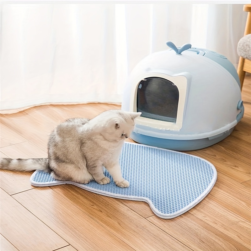 Keep Your Home Clean And Your Cat Comfy With This Waterproof Double Layer  Cat Litter Mat! - Temu