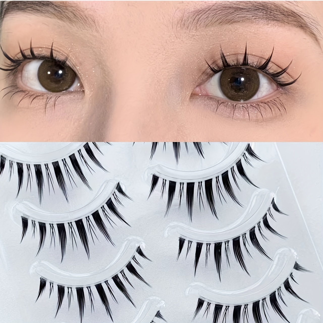 White False Eyelashes Halloween White Eye Lashes Extension Tools Anime  Cosplay M