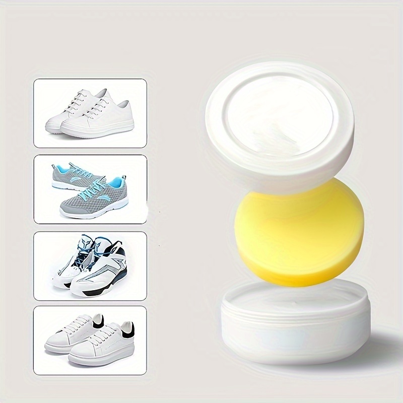  Crema de limpieza de zapatos blancos de 7.05 oz, crema  quitamanchas para zapatos mágicos, limpieza de zapatos blancos, limpiador  de manchas para zapatos, crema de suciedad para zapatos, zapatos  reutilizables con