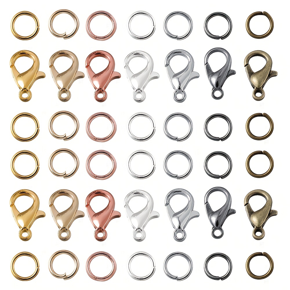 200 Mixed color Jump Rings Various Colors Metal Connection - Temu