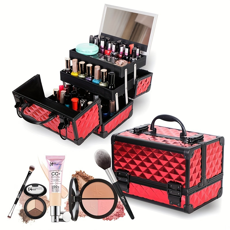 Briconti Vanity Case Beauty Cosmetic Set - Travel Make Up Box Storage –  TweezerCo