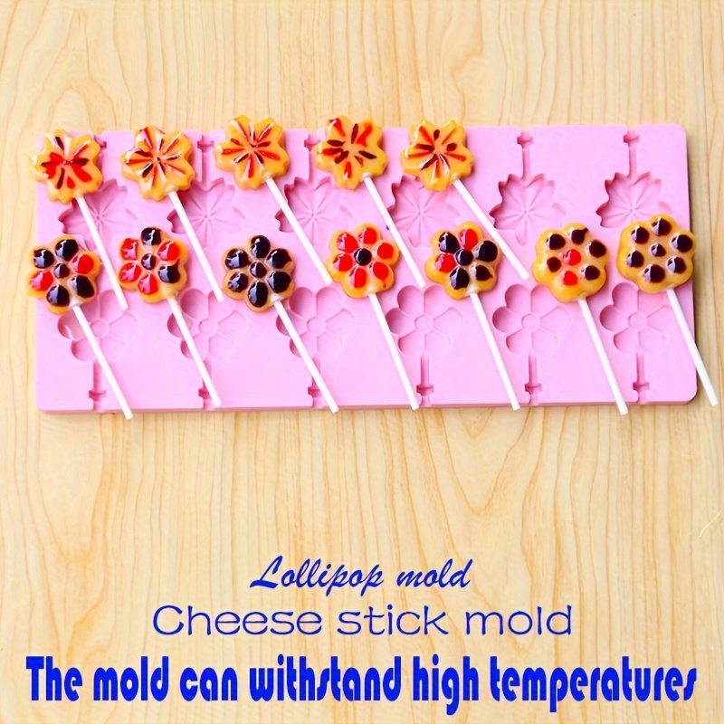 Lollipop Silicone Molds 3D Candy Pops Mold Resin Making Crafts Supplies 1pc  Set