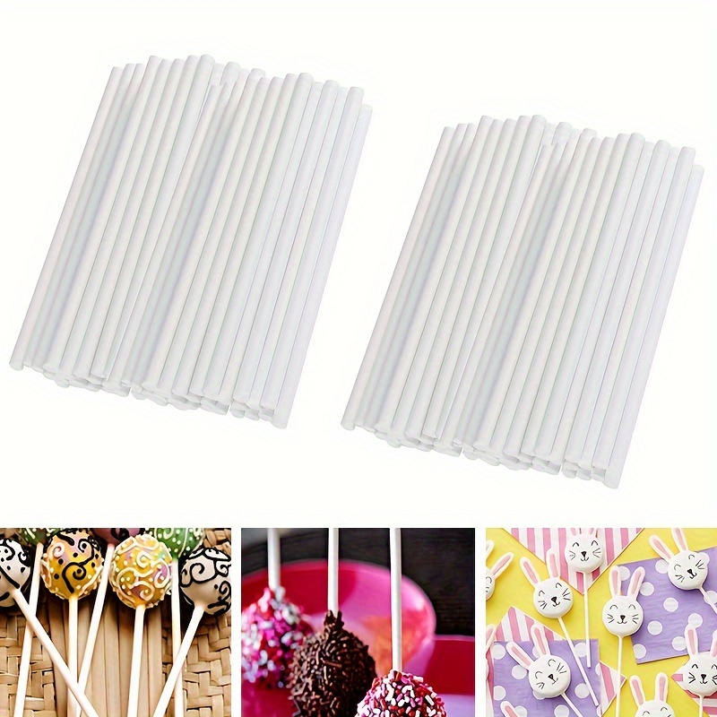 24pcs Clear Acrylic Cake Pop Sticks Lollipop Sticks For Wedding, Halloween,  Christmas, Coffee Stirrer