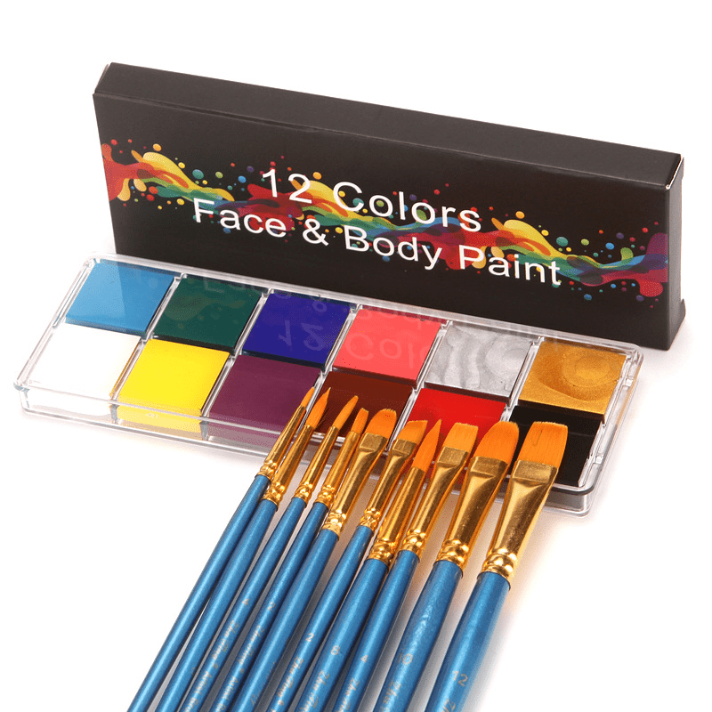 24 Colors Airbrush Paint Kit Water Based Acrylic Paint For Canvas