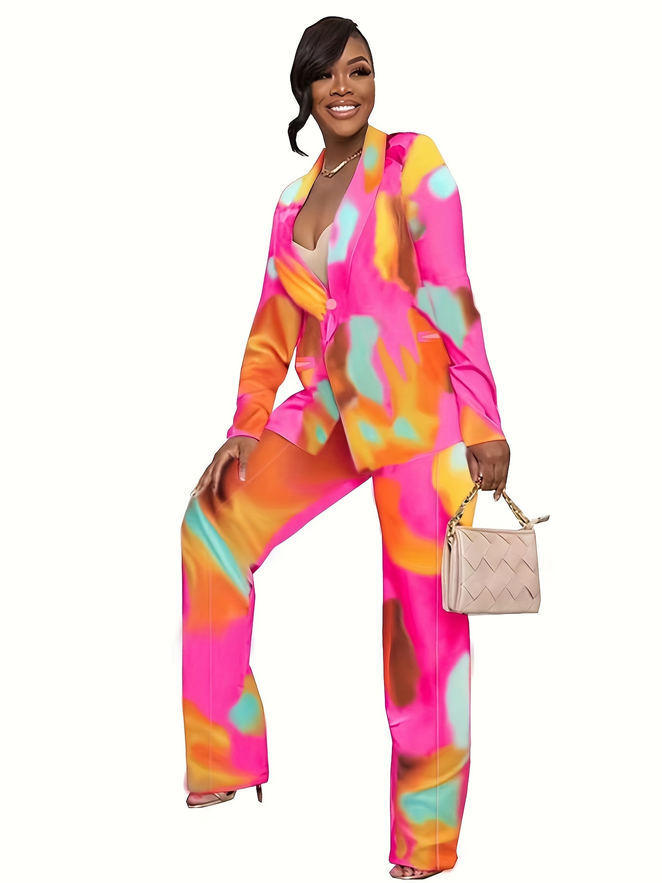 Printed pant shop suit for ladies