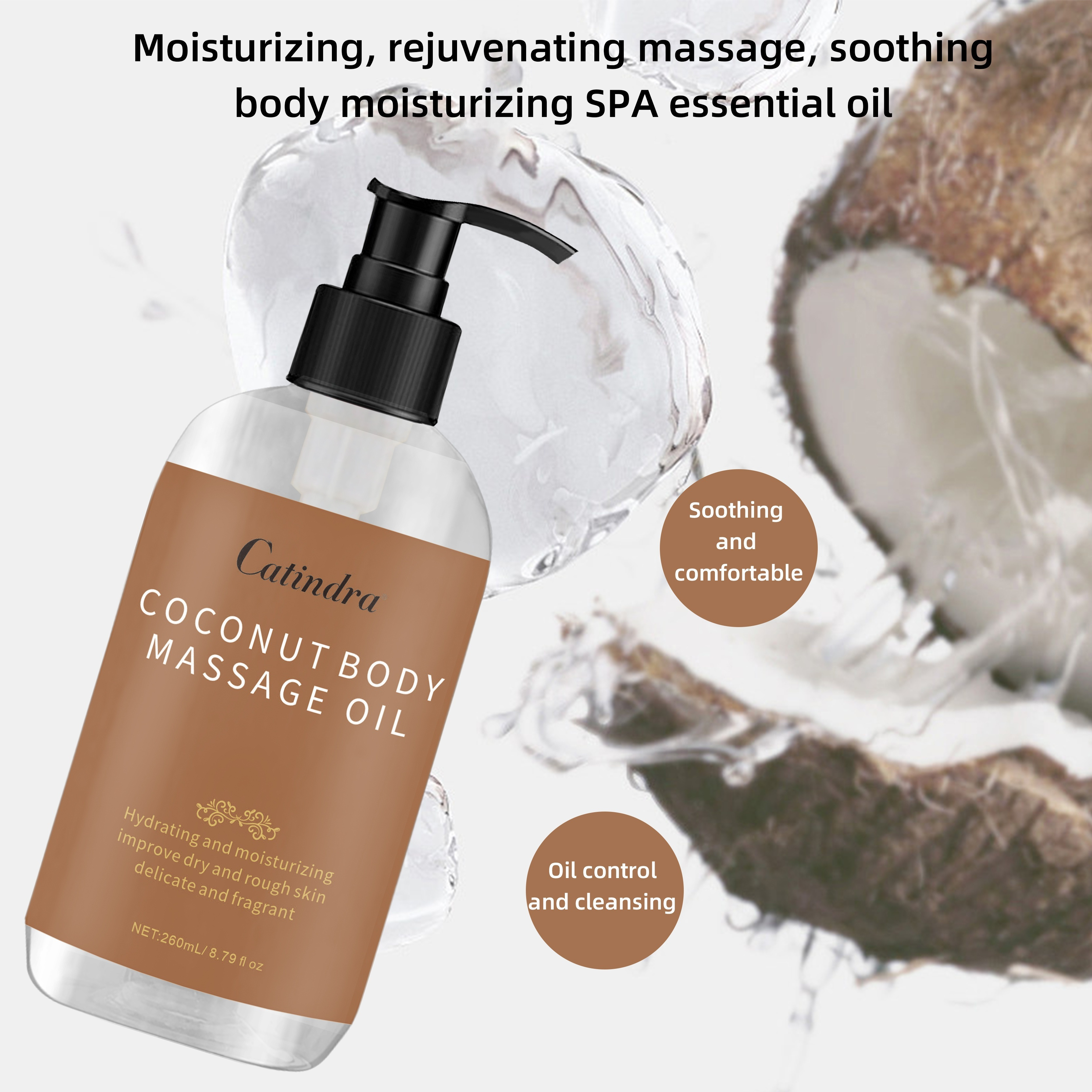 Natural Coconut Skin Care Oil Whitening Moisturizing Massage - Temu