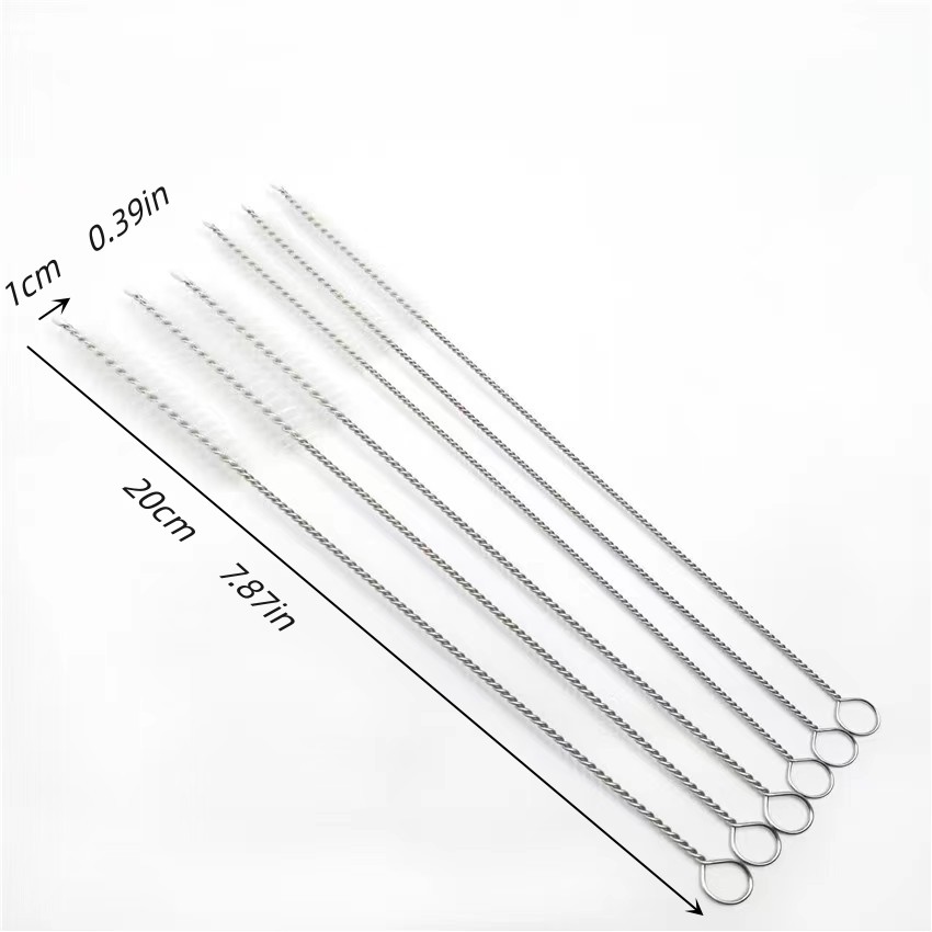 10pcs nylon tube brushes kit nylon