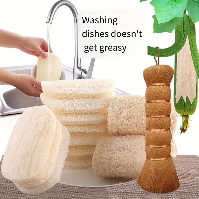 6pcs Non-Scratch Microfiber Sponge, Multi-Purpose Scrub Sponges For Kitchen  Kitchen Gadgets