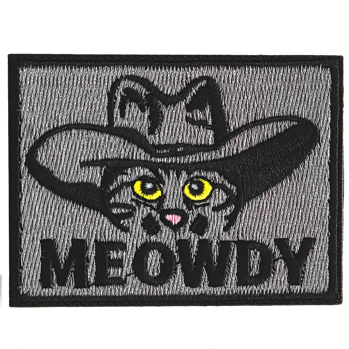 Funny Cat Creative And Novel Morale Patches Embroidered - Temu