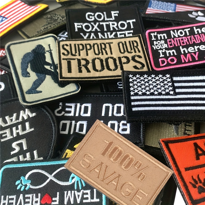 Throat Punch Embroidered Morale Patch With Hook and Loop Backing 