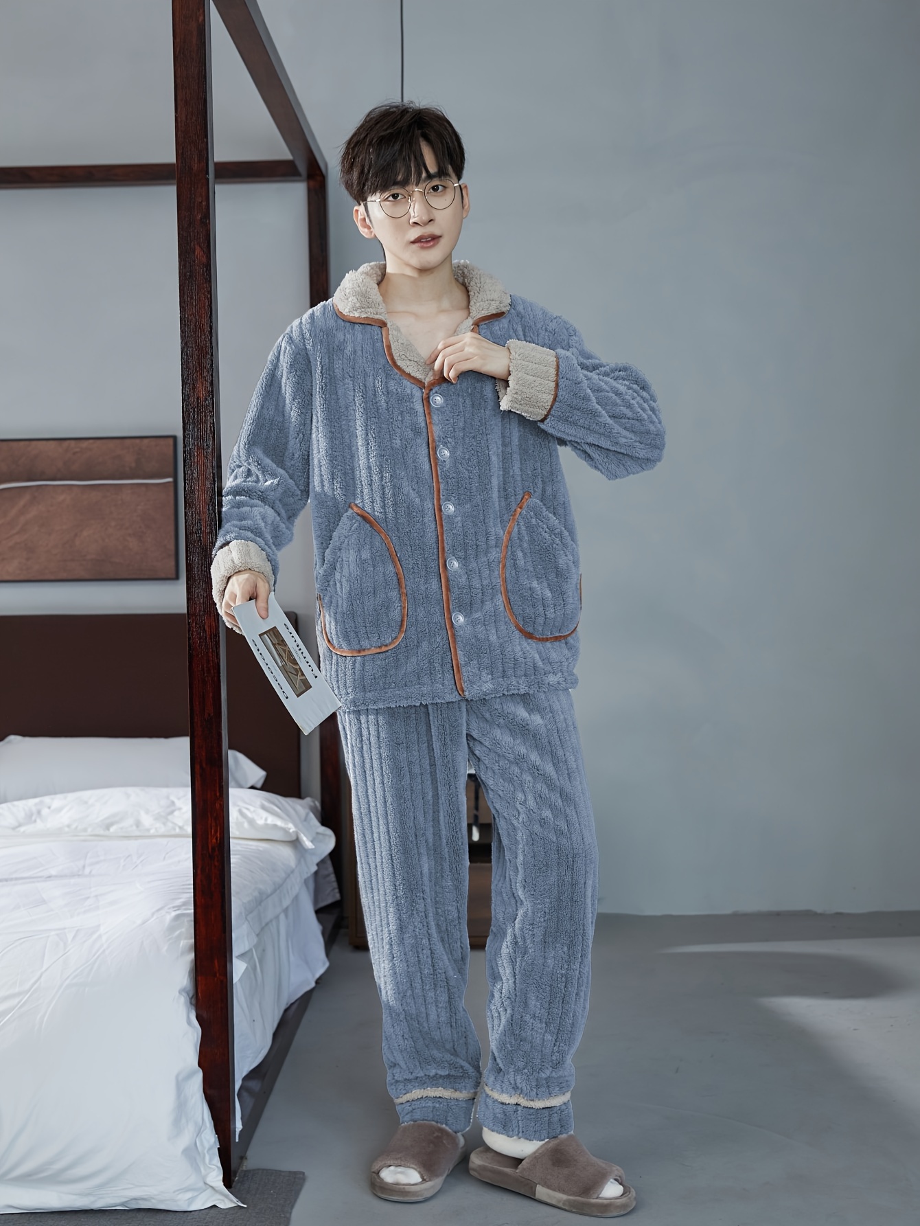 Male winter pyjamas hot sale