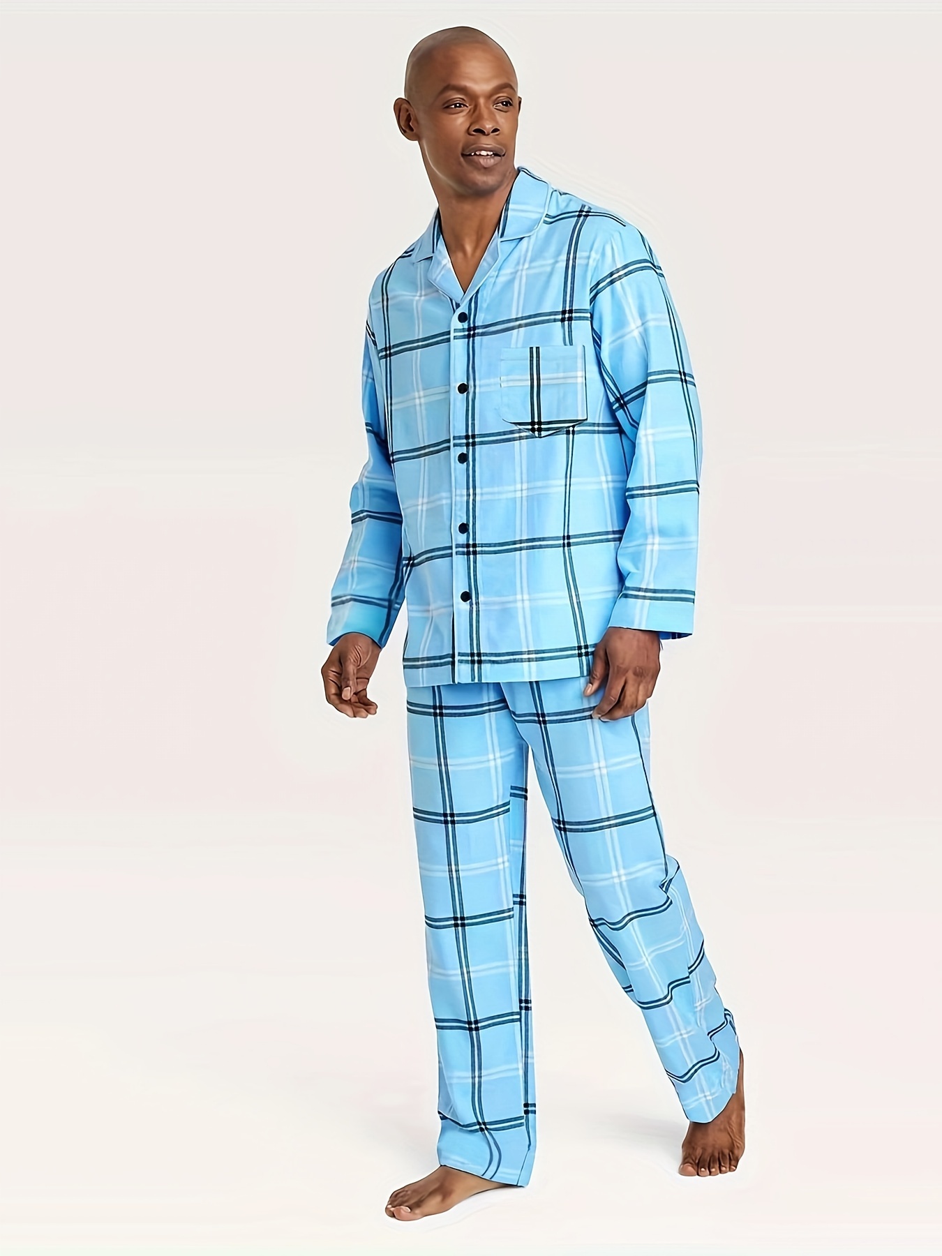 Blue Men Pajamas - Temu Australia