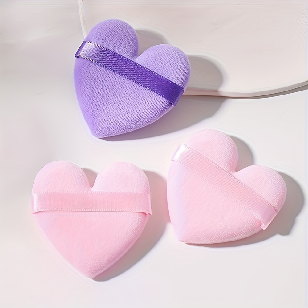 20 pieces Heart-Shaped Facial Sponges with Container - Natural Sponge Pads  for Washing, Cleansing, Exfoliating, and Makeup Removal - Esthetician-Grade