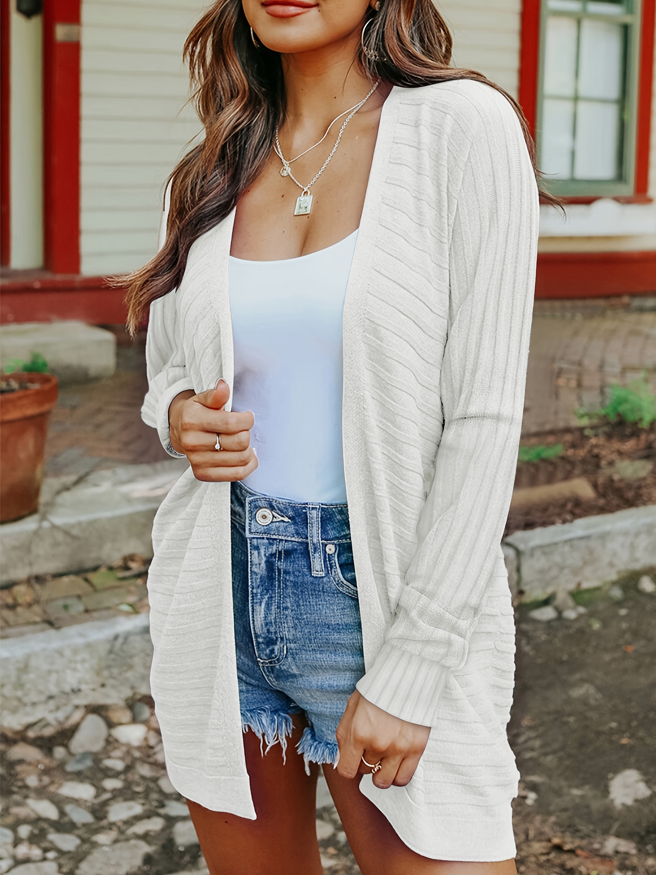 Loose sales white sweater