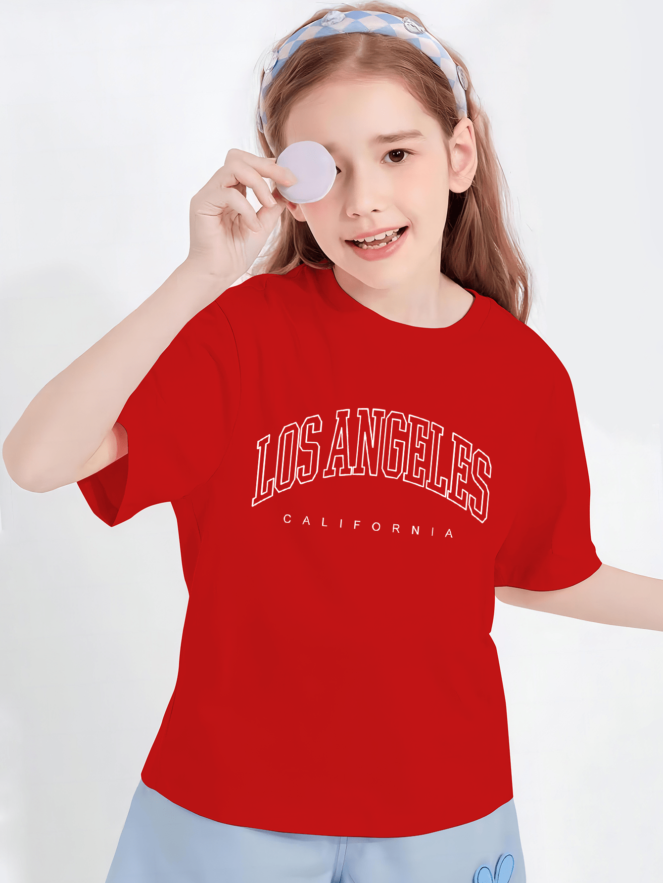 Girls sales red tshirt