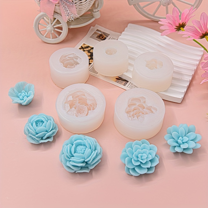 Flower Scented Candle Silicone Mold Diy Flower Petal - Temu