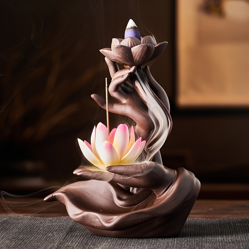 Hollow Lotus Incense Burner Hollow Incense Serving Tea Table - Temu