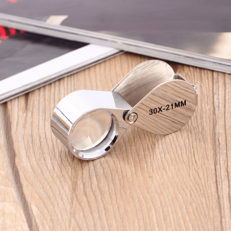 10/20/30x Jewelers Eye Magnifying Glass Pocket Jewelry Loupe Mini