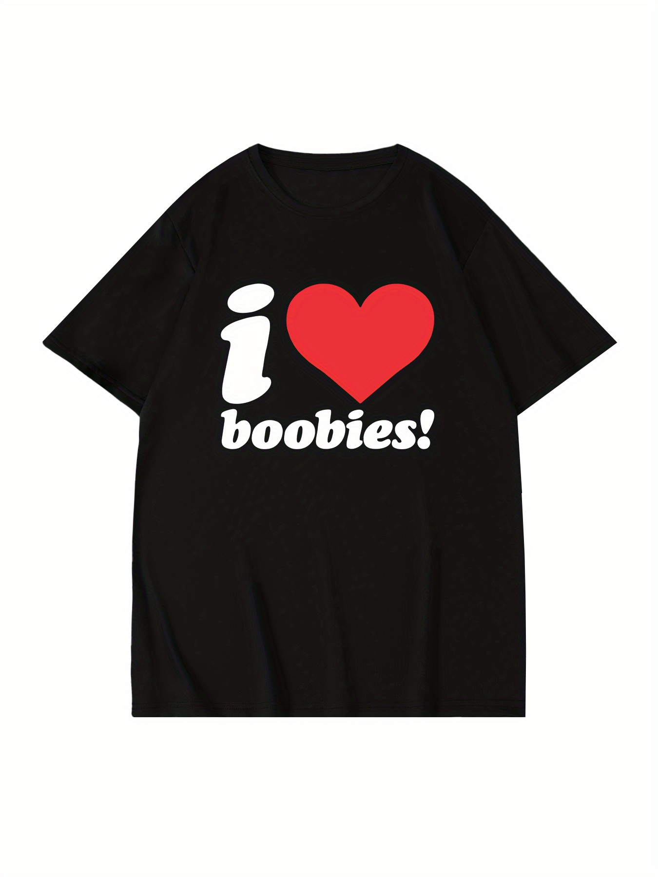 Women Men Funny Creative Big Boobs Breast 3d Print Casual T-shirt Short  Sleeve F