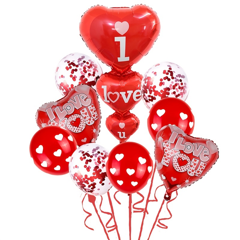 9pcs Set Palloncini Love Decorazioni San - Temu Italy