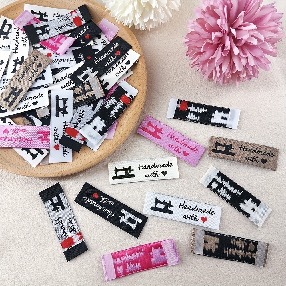Personalized Handmade With Love Woven Sewing Labels Handmade - Temu Mexico